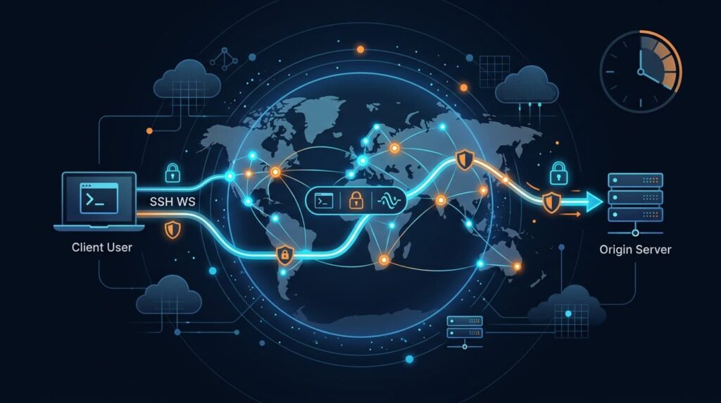SSH WebSocket CDN Cloudflare (SSH WS) 3 Days